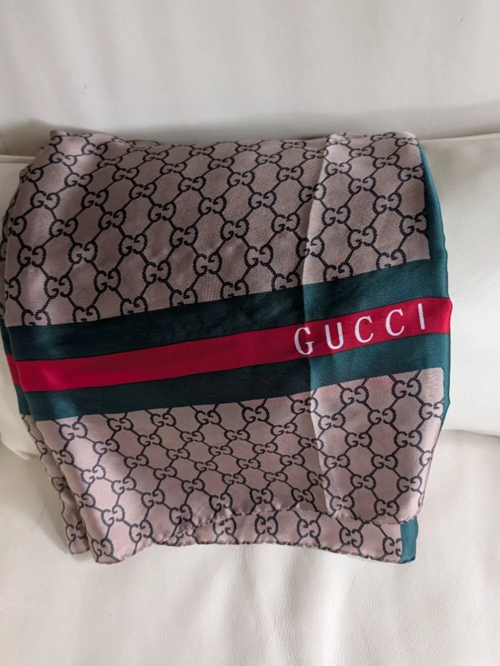 New Gucci Silk Scarf